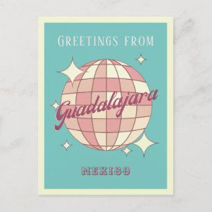 Postale Guadalajara Mexique Retro Parti Vintage Carte post