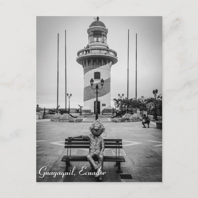 Postale Guayaquil, Equateur Cerro Père Noël Ana Carte post (Devant)