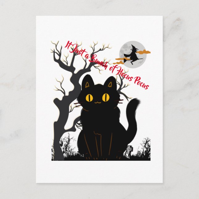 Postale Halloween juste un tas de carte de hocus pocus (Devant)
