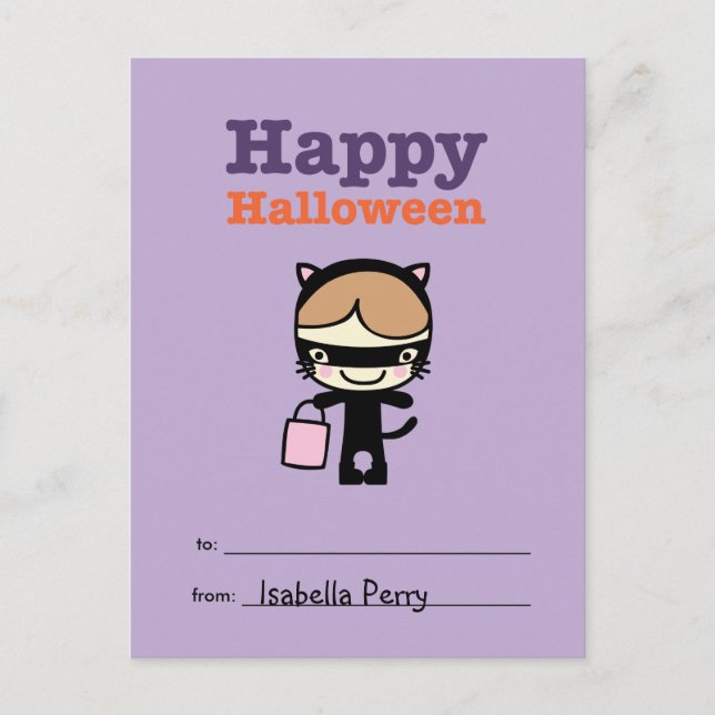 Postale Halloween Salutations pour les enfants Carte posta (Devant)