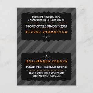 Postale Halloween Traitements Carte de la tente - Bande no