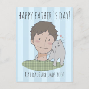 Postale Happy Chat Fête des pères cadeau Daddy Carte posta
