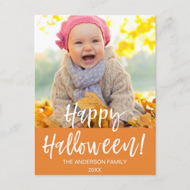 Postale Happy Halloween Carte photo moderne Halloween (Devant)