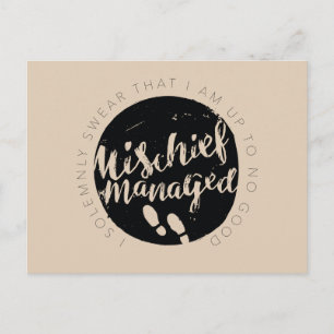 Postale Harry Potter   Carte du Maraudeur Typographie des 