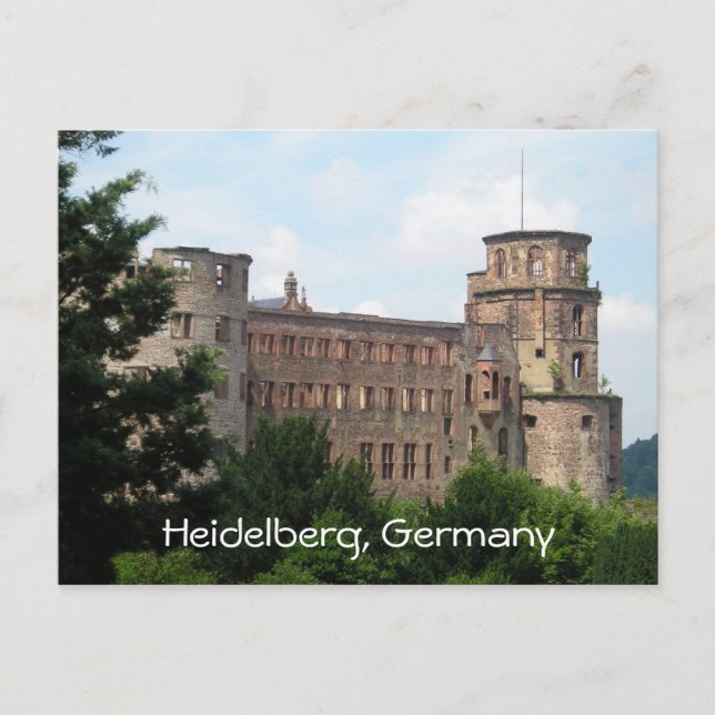 Postale Heidelberg Allemagne château personnalisable carte (Devant)