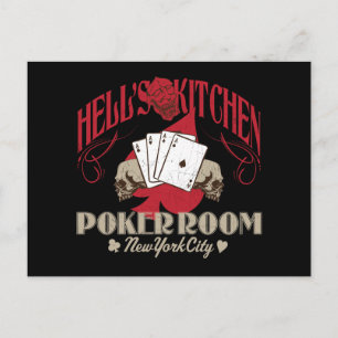 Postale Hells Kitchen Poker Room, New York City Carte post
