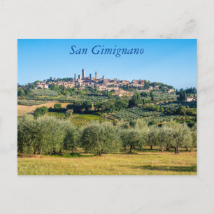 Postale Horizon de San Gimignano, Toscane, Italie Carte po