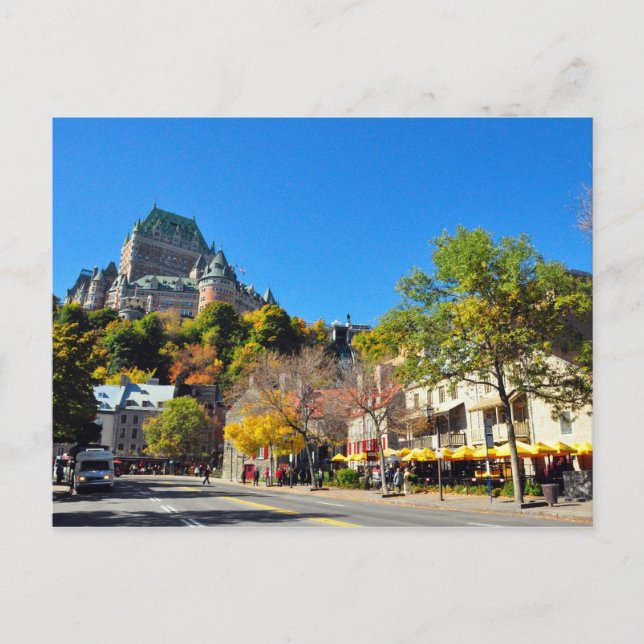 Postale Hotel Frontenac Haut Au-Dessus De Québec Carte Pos (Devant)