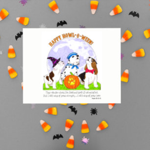 Postale Howl-O-Ween Chiens en Costume Halloween Carte post