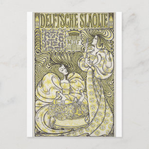 Postale Huile pour salade de Delft par Jan Toorop Carte po