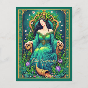 Postale Illustration de carte de tarot, l'Impératrice