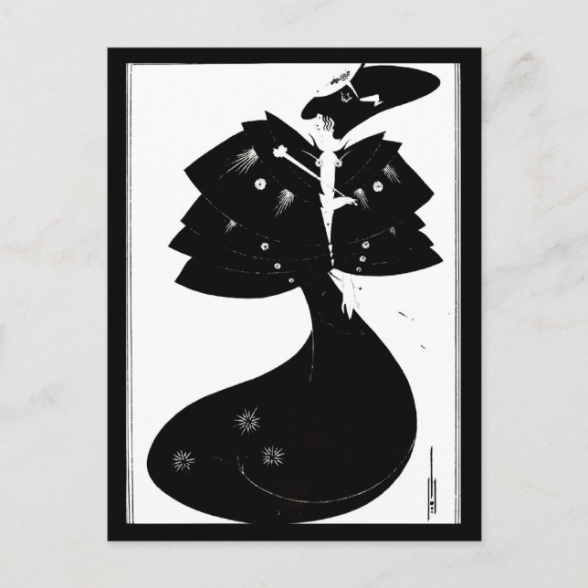 Postale Illustration Vintage carte postale-Aubrey Beardsle (Devant)