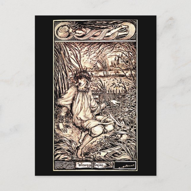 Postale Illustration Vintage carte postale-Aubrey Beardsle (Devant)