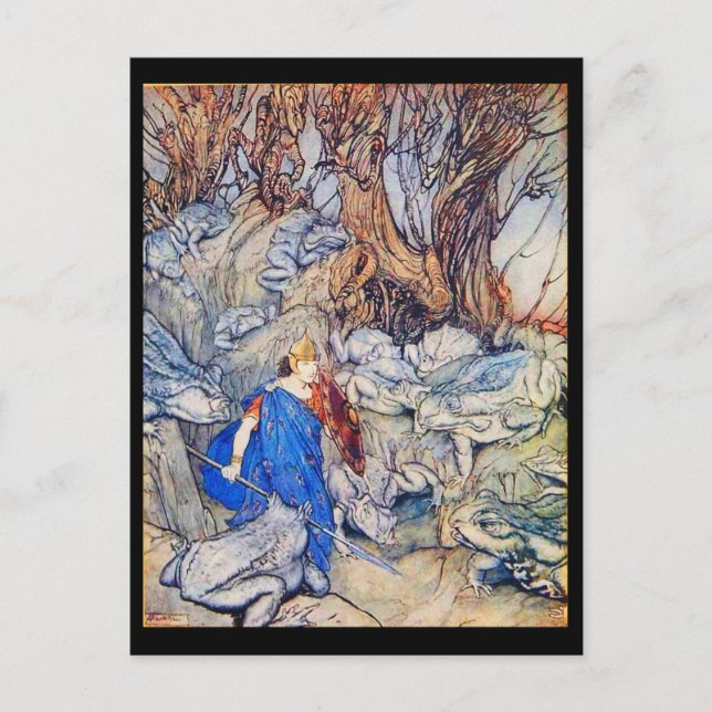 Postale Illustration Vintage carte postale-Rackham 34 (Devant)