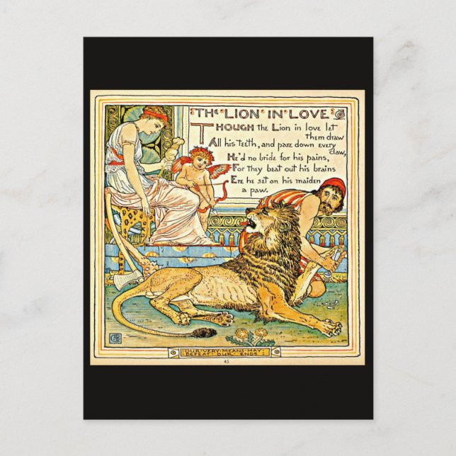 Postale Illustration Vintage carte postale-Walter Crane 20 (Devant)