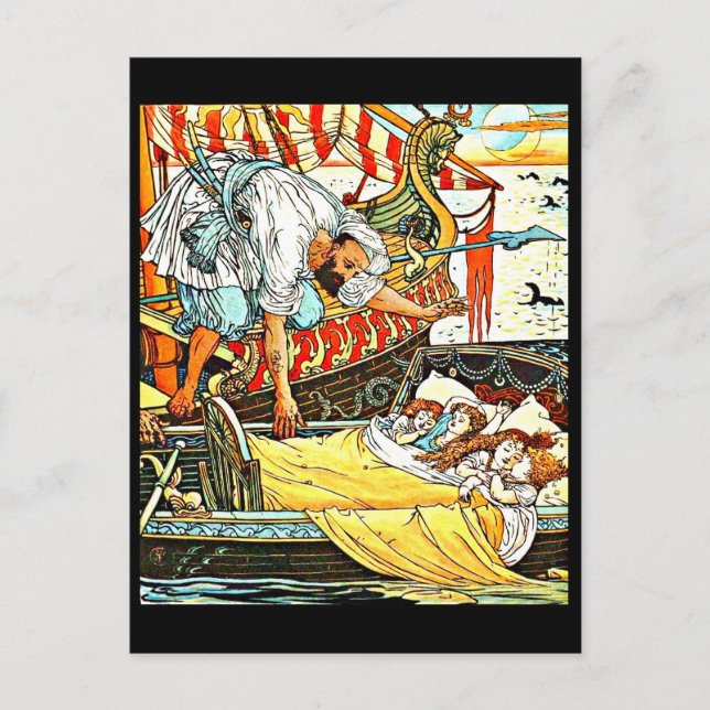Postale Illustration Vintage carte postale-Walter Crane 41 (Devant)