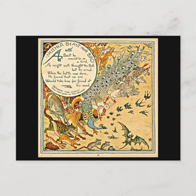 Postale Illustration Vintage carte postale-Walter Crane 54 (Devant)