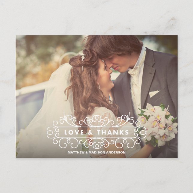 POSTALE IMAGE D'AMOUR ET DE REMERCIEMENTS | CARTE POST MER (Devant)