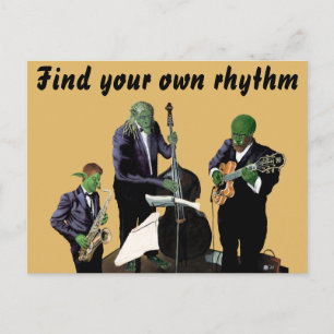 Postale Imaginaire Jazz Musiciens Musique Art Carte postal