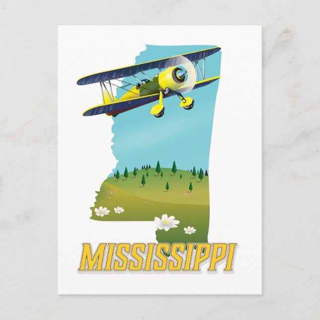 Postale Impression de poster de voyage de carte ancienne d (Devant)