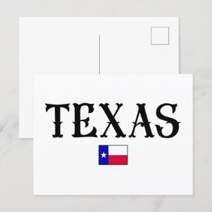 Postale Indicateur de la carte d'état du Texas USA