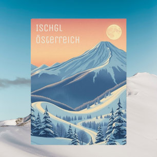 Postale Ischgl Autriche Europe vacances de ski carte posta