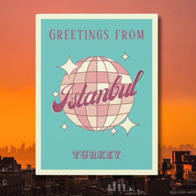 Postale Istanbul Istanbul Istanbul Turquie Retro Carte pos (Créateur téléchargé)