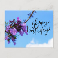 Jacaranda Flowers pour une joyeuse carte d'anniver