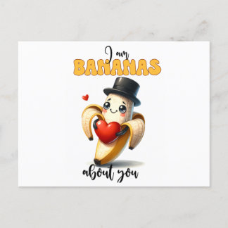Postale J'ai des bananes pour toi drôle carte de Saint Val