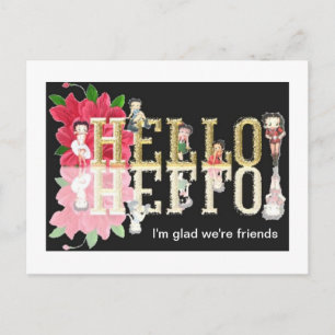 Postale Je suis heureux que nous soyons amis - Carte posta