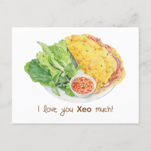Postale Je t'aime Xeo beaucoup carte