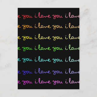 Postale je vous aime je vous aime je vous aime carte posta