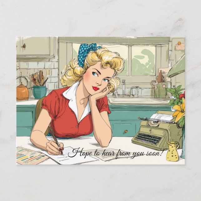 Postale J'espère avoir de vos nouvelles bientôt ! Carte po (Devant)