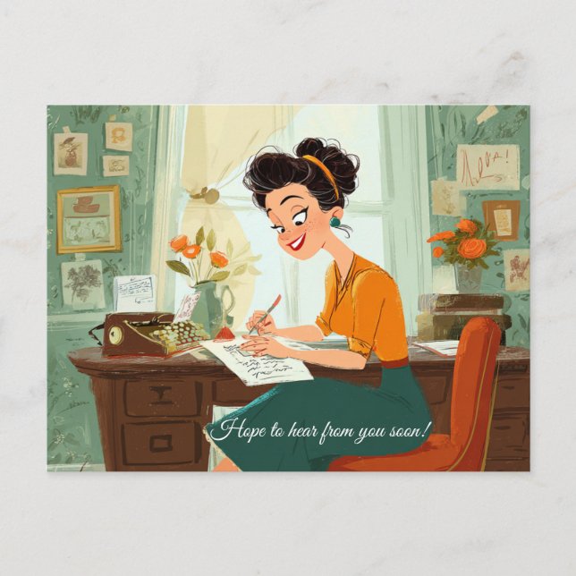 Postale J'espère avoir de vos nouvelles bientôt ! Carte po (Devant)