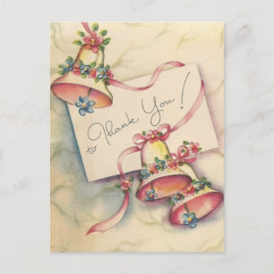 Postale Joli Mariage Bells Carte de remerciements