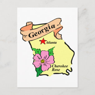 Postale Jolie Géorgie Carte Tee - shirts et cadeaux