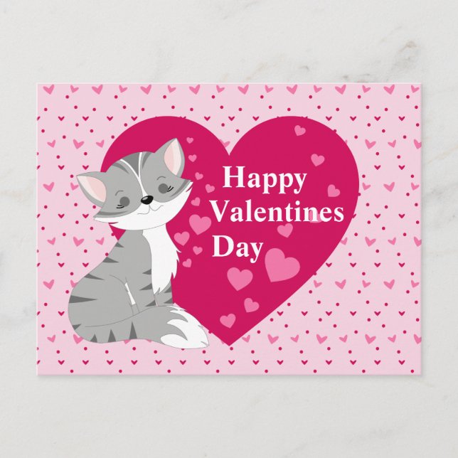 Postale Joyeuse carte de la Saint-Valentin (Devant)