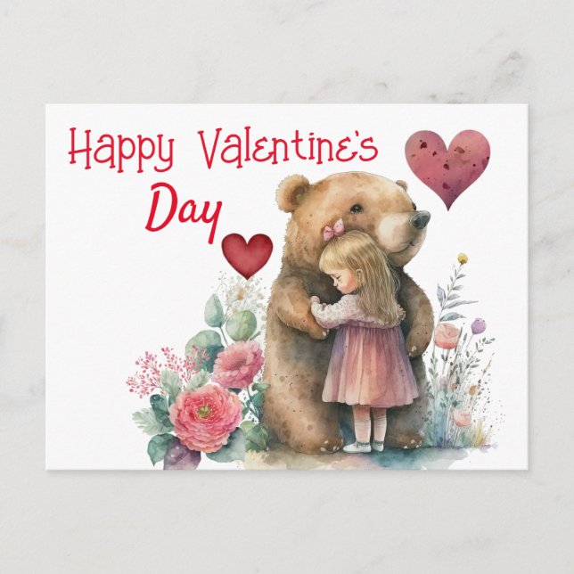 Postale Joyeuse carte de la Saint-Valentin (Devant)