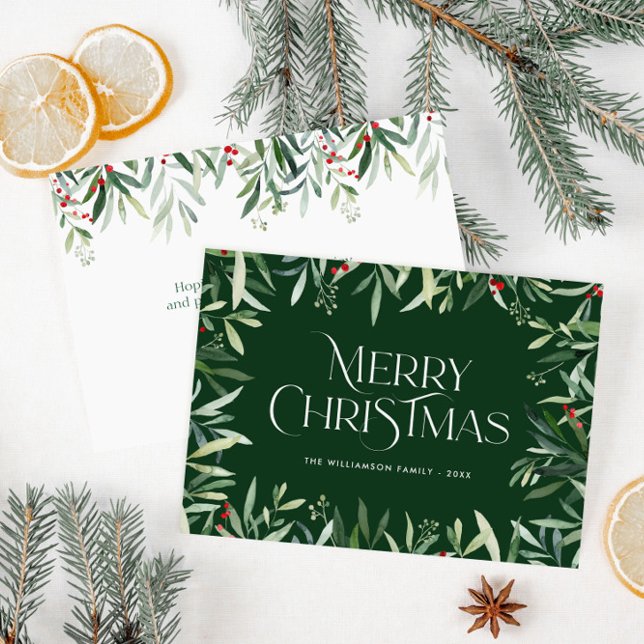 Postale Joyeuse carte de lettres tendance Noël (Créateur téléchargé)