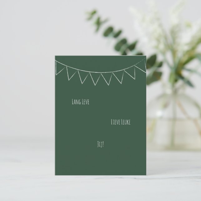 Postale Joyeuse Fête à Toi Joli Carte de Vœux (Debout devant)