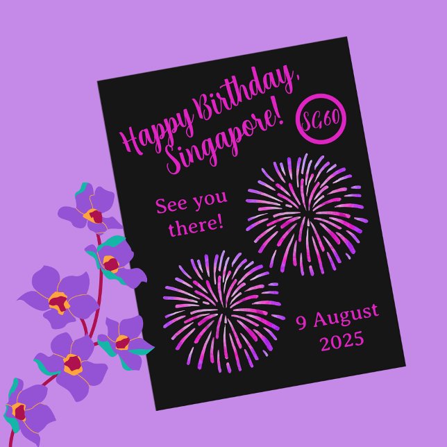 Postale Joyeux Anniversaire Carte de la Fête Nationale de  (Créateur téléchargé)