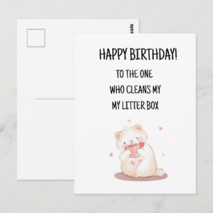 Postale Joyeux Anniversaire Carte de Vœux Mignonne et Drôl