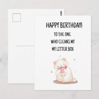 Postale Joyeux Anniversaire Carte de Vœux Mignonne et Drôl