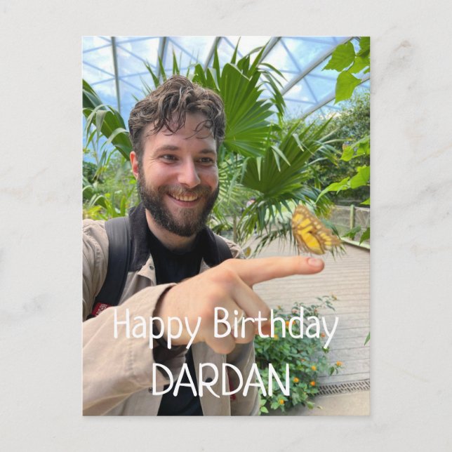 Postale Joyeux anniversaire Carte photo personnalisé (Devant)