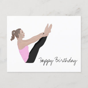 Postale Joyeux Anniversaire Carte Pilates