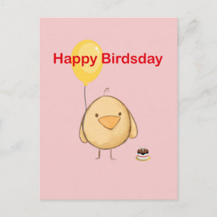 Postale Joyeux Birdsday Carte de vœux d'anniversaire sur l