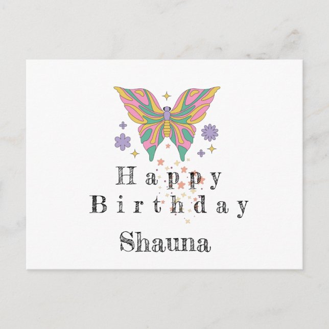 Postale Joyeux carte de remerciements d'anniversaire (Devant)