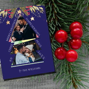 Postale Joyeux Noël avec photo multiples Carte de vacances