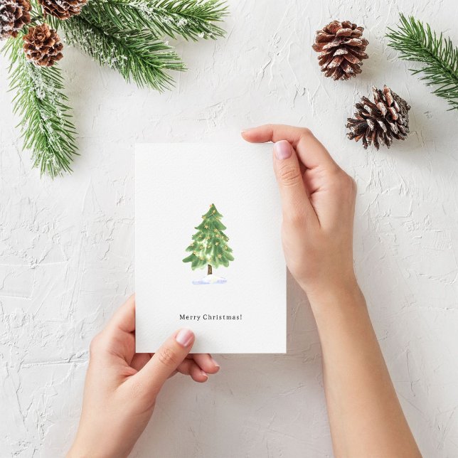 Postale Joyeux Noël Carte de Noël Arbre de Noël Mignon (Créateur téléchargé)