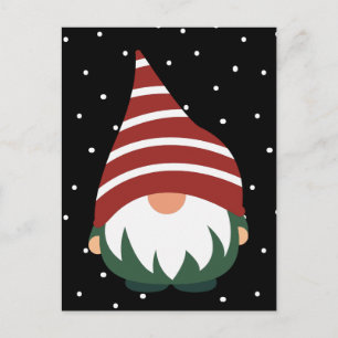Postale JOYEUX NOËL Carte de vœux de gnome de vacances d